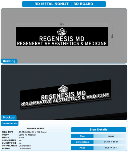 CUSTOM MOCKUP SIGN FOR Bhavna Vaidya