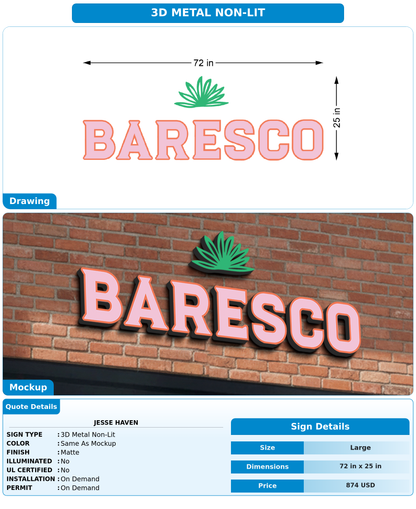 CUSTOM MOCKUP SIGN FOR Jesse Haven