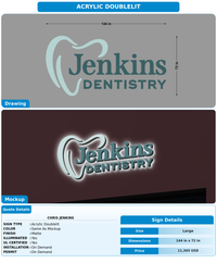 CUSTOM MOCKUP SIGN FOR Chris Jenkins