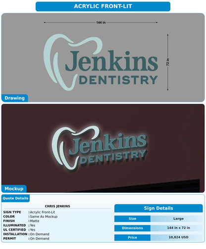 CUSTOM MOCKUP SIGN FOR Chris Jenkins