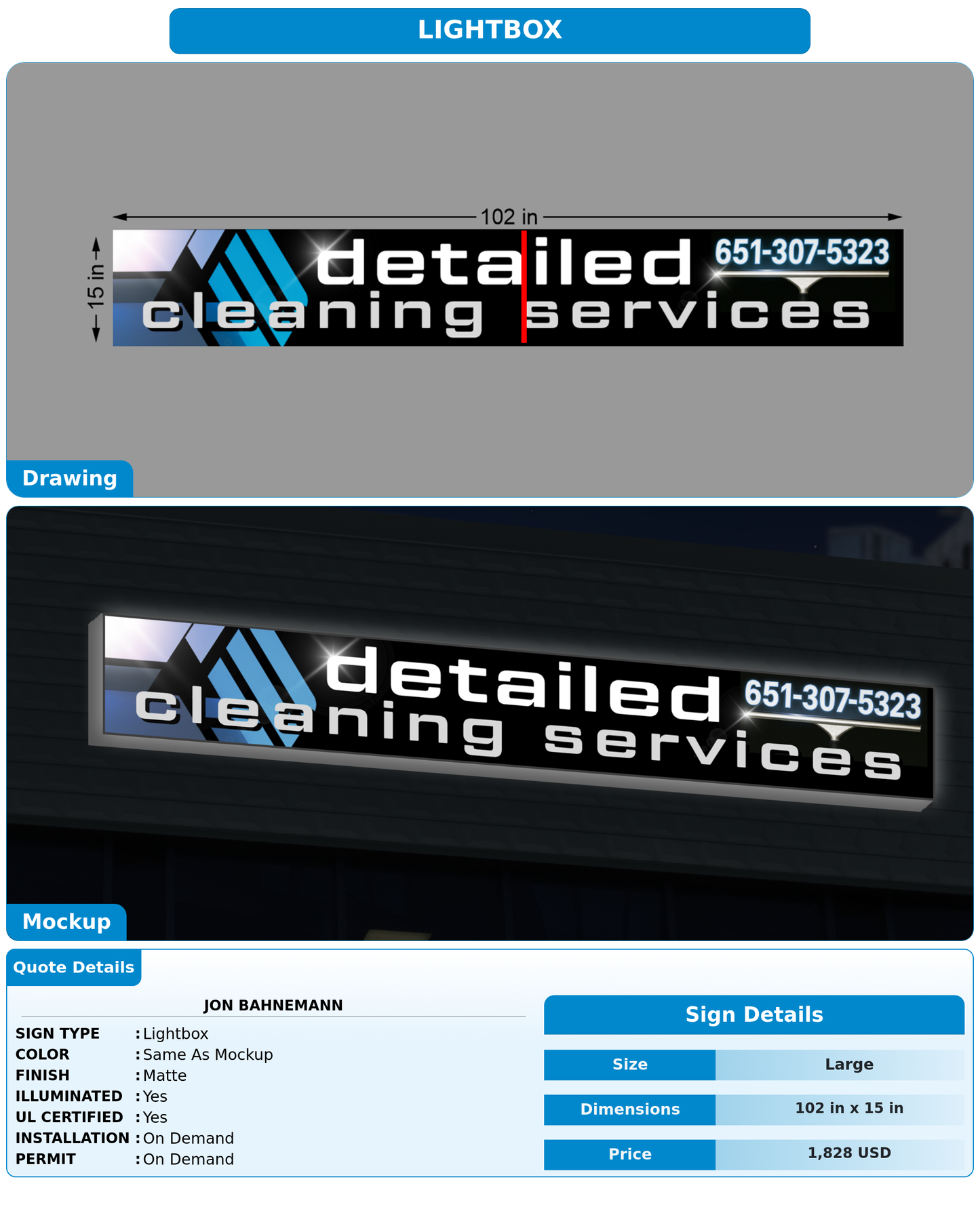 CUSTOM MOCKUP SIGN FOR Jon Bahnemann