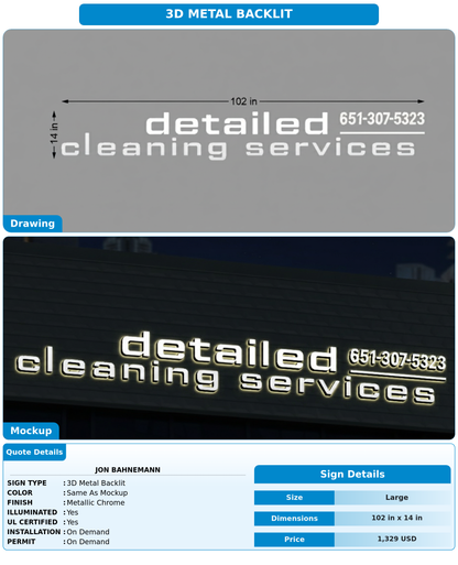 CUSTOM MOCKUP SIGN FOR Jon Bahnemann