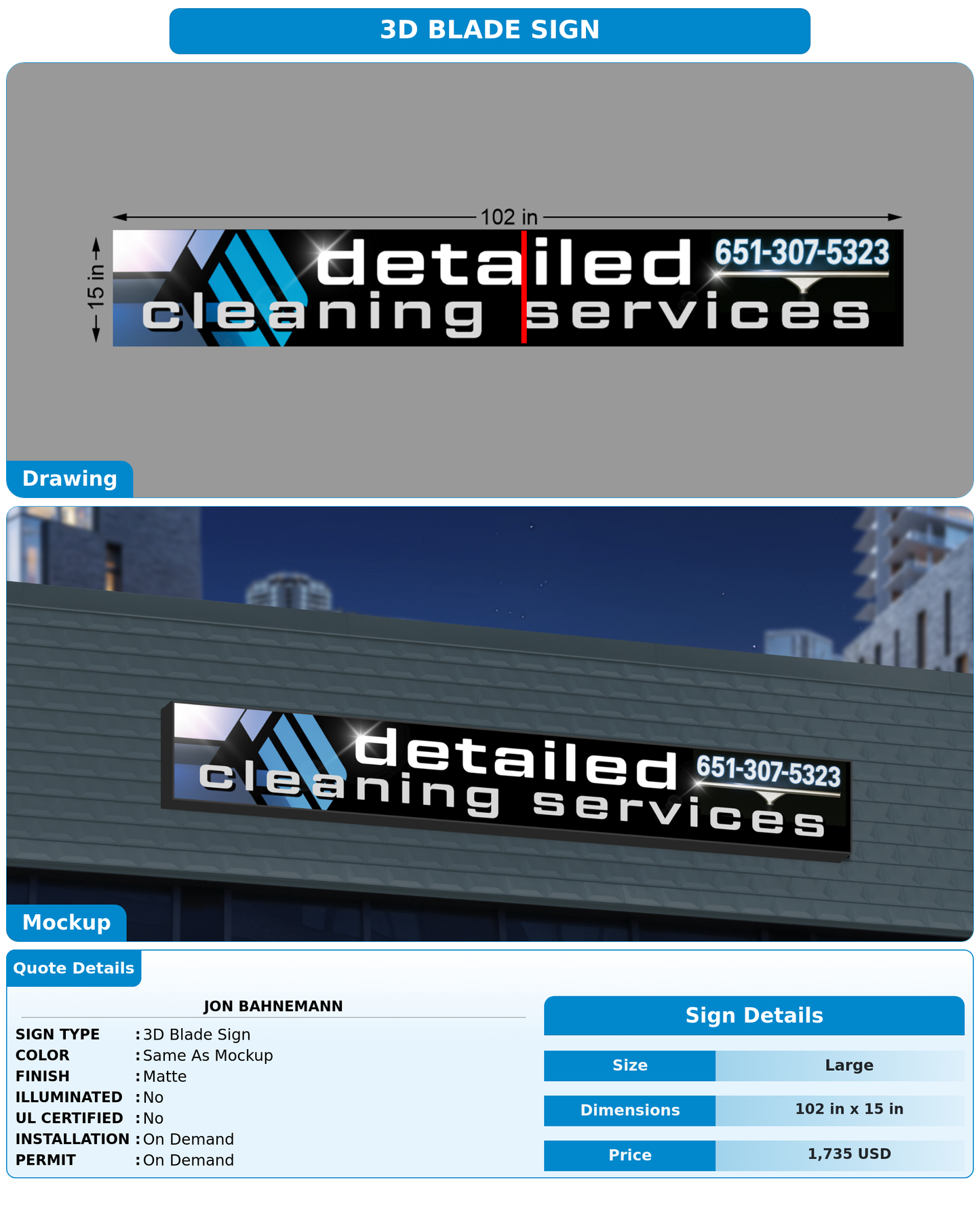 CUSTOM MOCKUP SIGN FOR Jon Bahnemann
