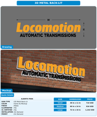 CUSTOM MOCKUP SIGN FOR Alberto Pena