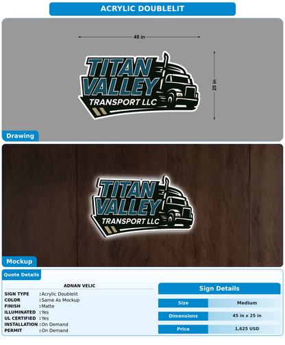 CUSTOM MOCKUP SIGN FOR Adnan Velic