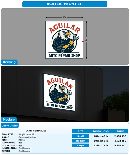 CUSTOM MOCKUP SIGN FOR Jahir Hernandez