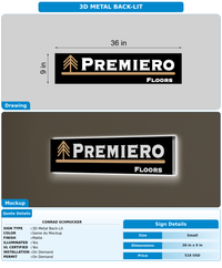 CUSTOM MOCKUP SIGN FOR Conrad Schmucker