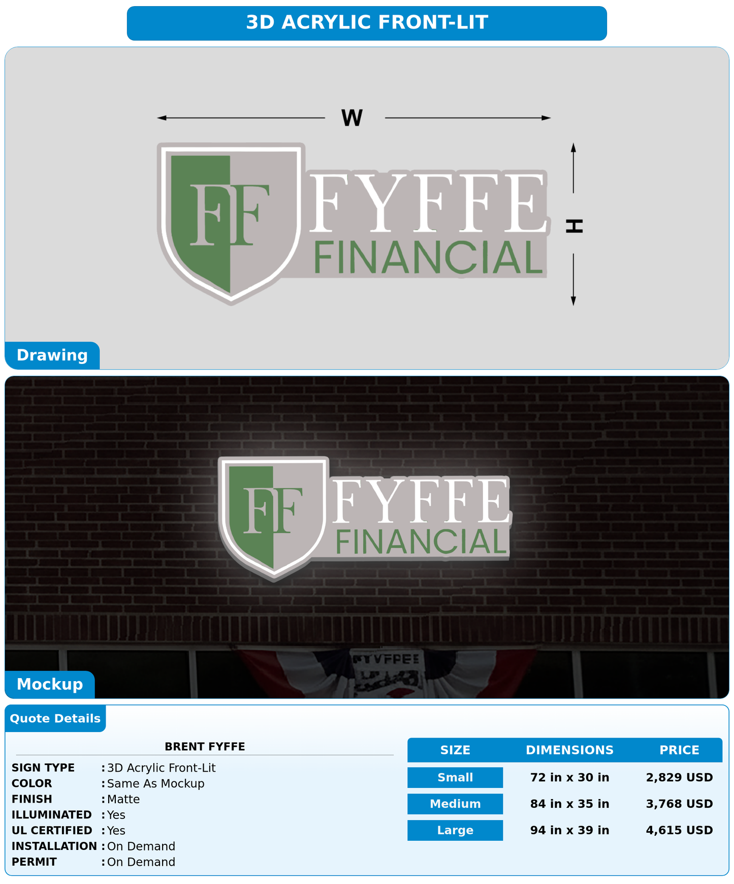 CUSTOM MOCKUP SIGN FOR Brent Fyffe