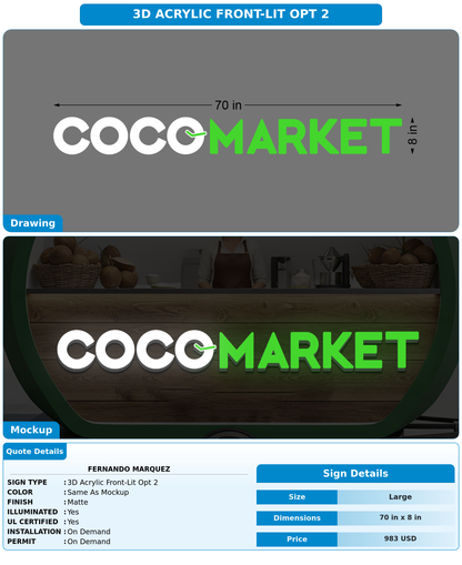 CUSTOM MOCKUP SIGN FOR Fernando Marquez