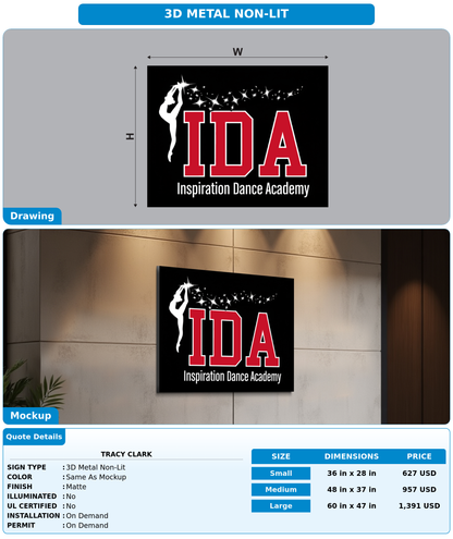 CUSTOM MOCKUP SIGN FOR Tracy Clark