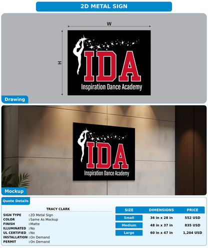 CUSTOM MOCKUP SIGN FOR Tracy Clark