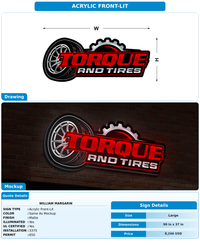 CUSTOM MOCKUP SIGN FOR William Margarin