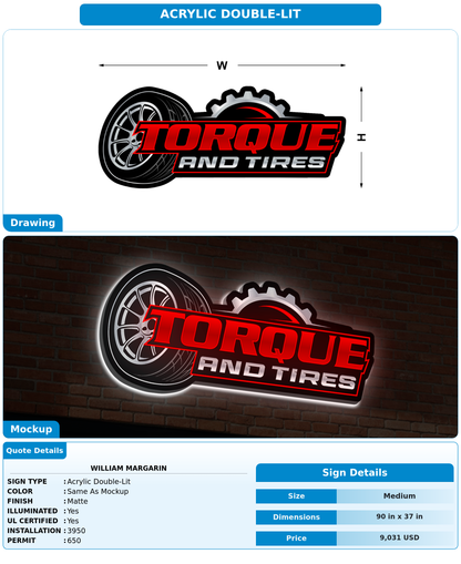 CUSTOM MOCKUP SIGN FOR William Margarin