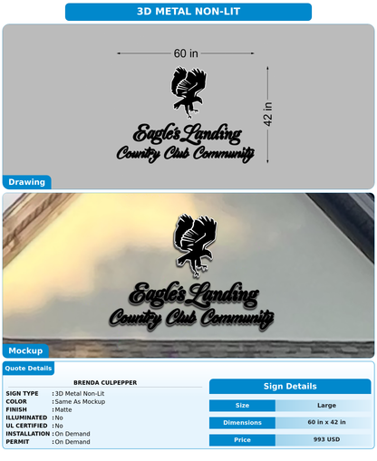 CUSTOM MOCKUP SIGN FOR Brenda Culpepper