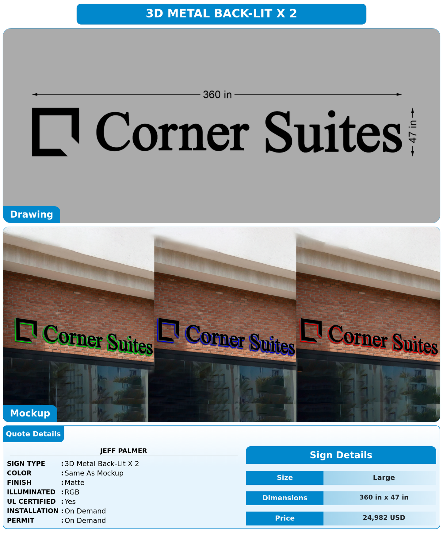 CUSTOM MOCKUP SIGN FOR Jeff Palmer