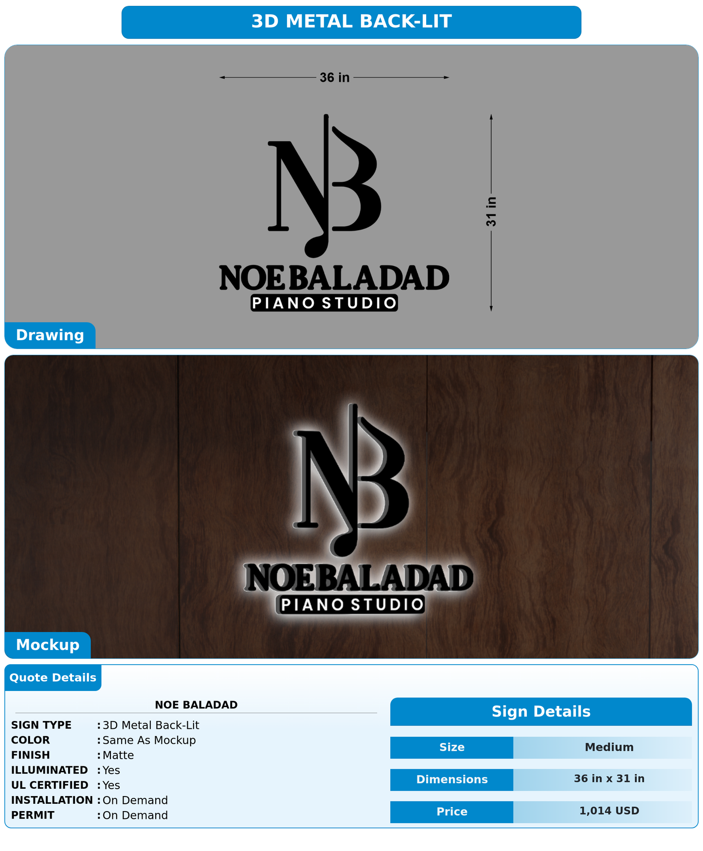 CUSTOM MOCKUP SIGN FOR Noe Baladad