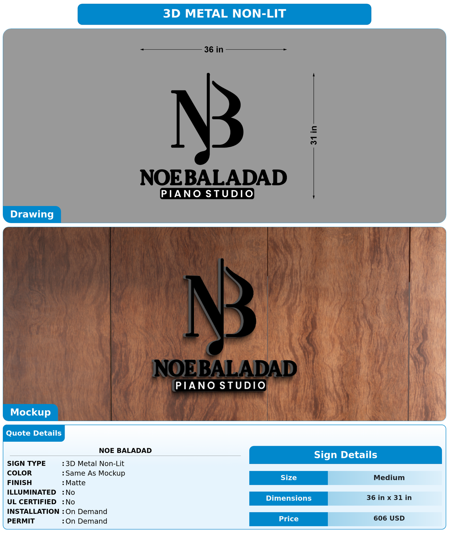 CUSTOM MOCKUP SIGN FOR Noe Baladad