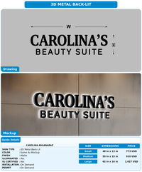CUSTOM MOCKUP SIGN FOR Carolina Arganaraz