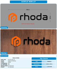 CUSTOM MOCKUP SIGN FOR Shelly Wong