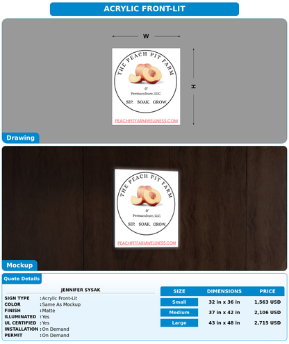 CUSTOM MOCKUP SIGN FOR Jennifer Sysak