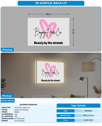 CUSTOM MOCKUP SIGN FOR Jazzmine meadows