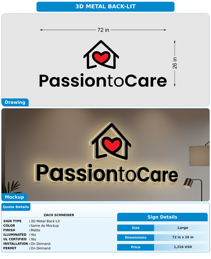 CUSTOM MOCKUP SIGN FOR Zach Schneider