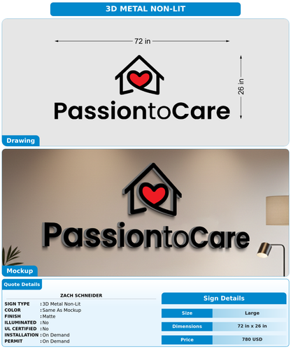 CUSTOM MOCKUP SIGN FOR Zach Schneider