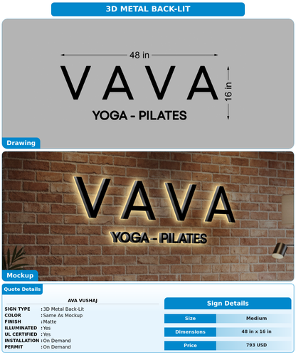 CUSTOM MOCKUP SIGN FOR Ava Vushaj