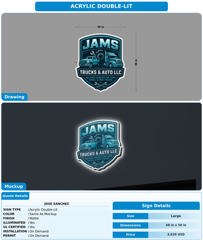 CUSTOM MOCKUP SIGN FOR Jose Sanchez
