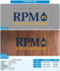 CUSTOM MOCKUP SIGN FOR Michelle Preston