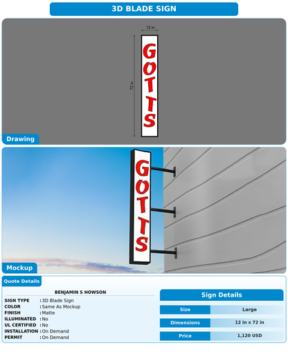 CUSTOM MOCKUP SIGN FOR Benjamin s Howson