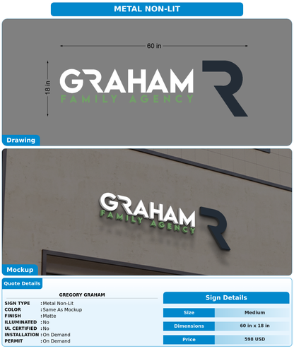 CUSTOM MOCKUP SIGN FOR Gregory Graham