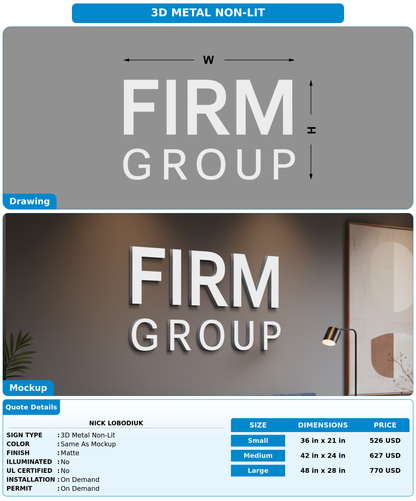 CUSTOM MOCKUP SIGN FOR Nick Lobodiuk