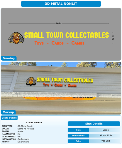 CUSTOM MOCKUP SIGN FOR Stacie Walker