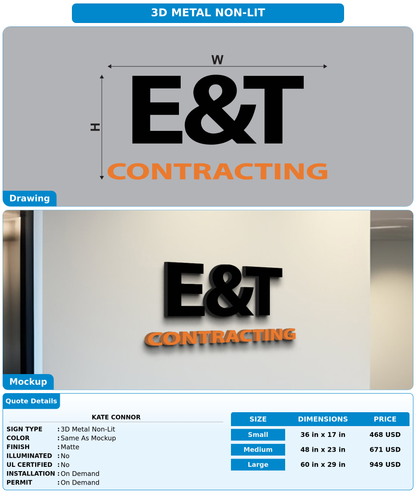 CUSTOM MOCKUP SIGN FOR Kate  Connor