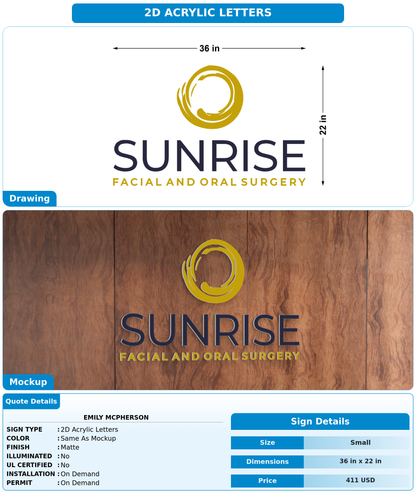 CUSTOM MOCKUP SIGN FOR Emily McPherson