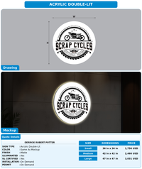 CUSTOM MOCKUP SIGN FOR Derrick Robert Potter