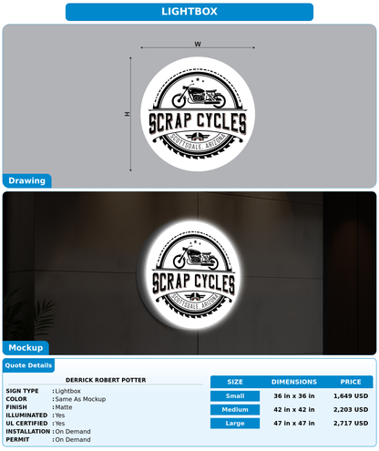 CUSTOM MOCKUP SIGN FOR Derrick Robert Potter