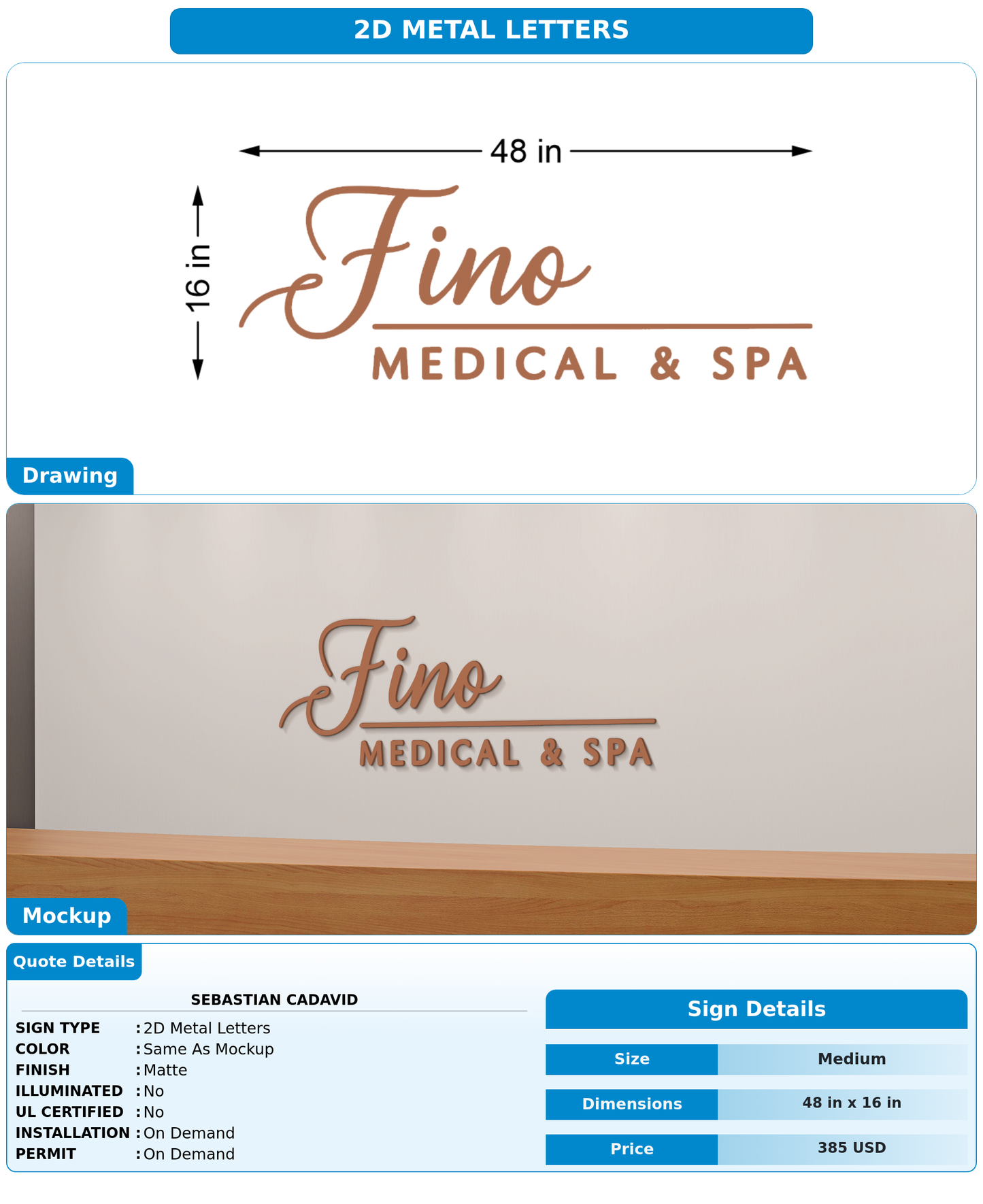 CUSTOM MOCKUP SIGN FOR Sebastian Cadavid