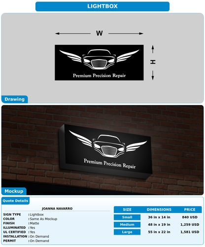 CUSTOM MOCKUP SIGN FOR Joanna Navarro