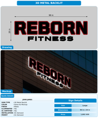 CUSTOM MOCKUP SIGN FOR John James