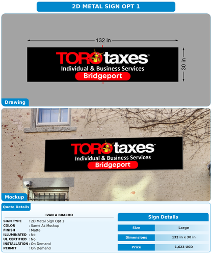 CUSTOM MOCKUP SIGN FOR Ivan A Bracho