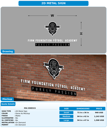 CUSTOM MOCKUP SIGN FOR Mia Ionescu