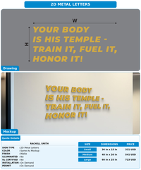 CUSTOM MOCKUP SIGN FOR Rachell Smith