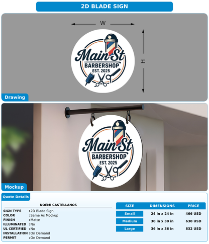 CUSTOM MOCKUP SIGN FOR Noemi Castellanos