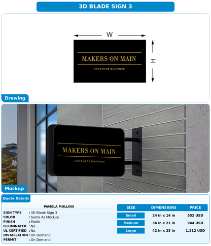 CUSTOM MOCKUP SIGN FOR Pamela Mullins