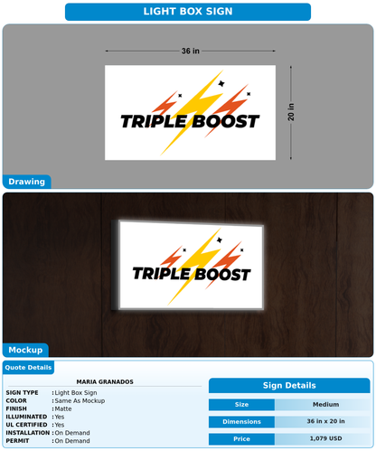 CUSTOM MOCKUP SIGN FOR Maria Granados