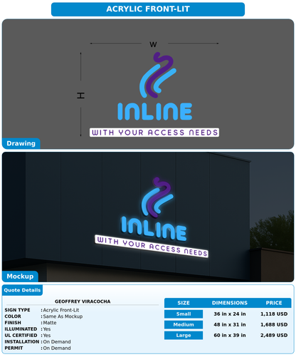 CUSTOM MOCKUP SIGN FOR Geoffrey Viracocha