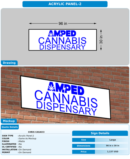 CUSTOM MOCKUP SIGN FOR Chris Casacci
