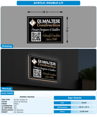 CUSTOM MOCKUP SIGN FOR dominic maltese